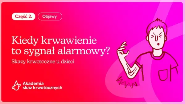 Kiedy krwawienie przy ząbkowaniu jest sygnałem alarmowym? Ilustracja przedstawia dziecko zaniepokojone bólem ręki.
